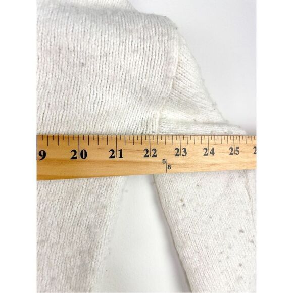 Madewell Size XS Womens Cream Long Sleeve Crop Wool and Yak Hair Sweater - Picture 6 of 6